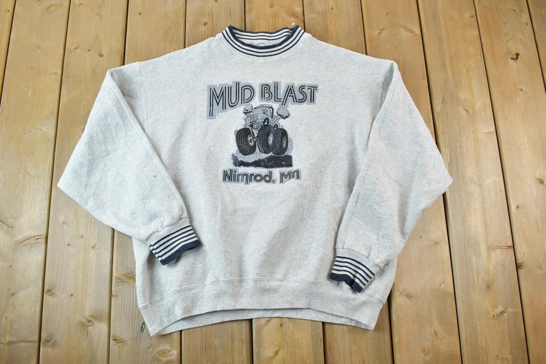 Vintage 1990s Mud Blast Nimrod Mn Crewneck Sweatshirt