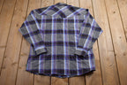 Vintage 1990s Plaid Flannel Button Up Shirt