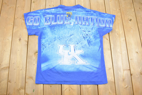 Vintage Y2k University Of Kentucky Wildcats Pride All Around Graphic T Shirt