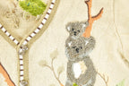 Vintage 1990s Storybook Knits Embroidered Koala Cardigan Sweater Women's XL