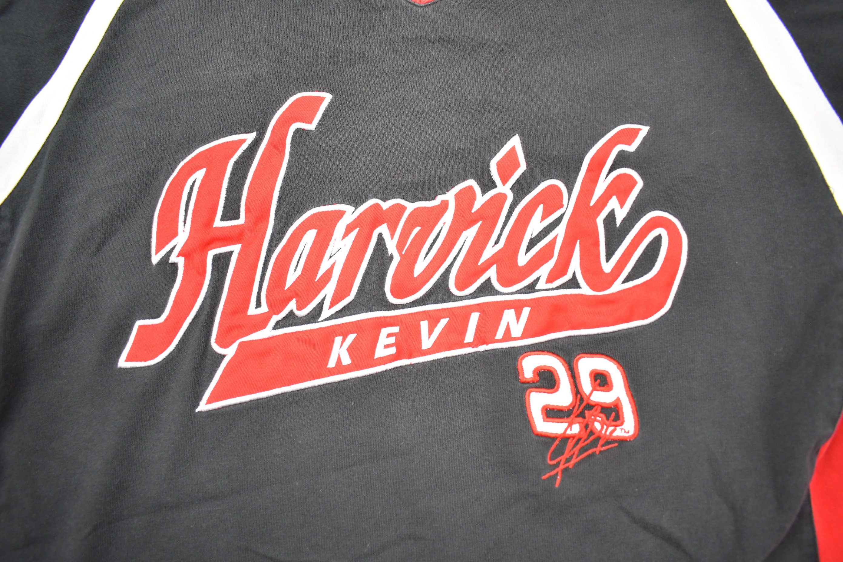 Vintage 1990s Kevin Harvick NASCAR Racing T-Shirt / V-Neck / Racing Tee / 90s Streetwear / Sportswear