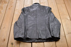 Vintage 1990s Liz Claiborne Leather Varsity Jacket