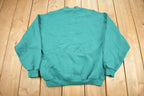 Vintage 1990s Chic Blank Mock Neck Woman's Sweatshirt