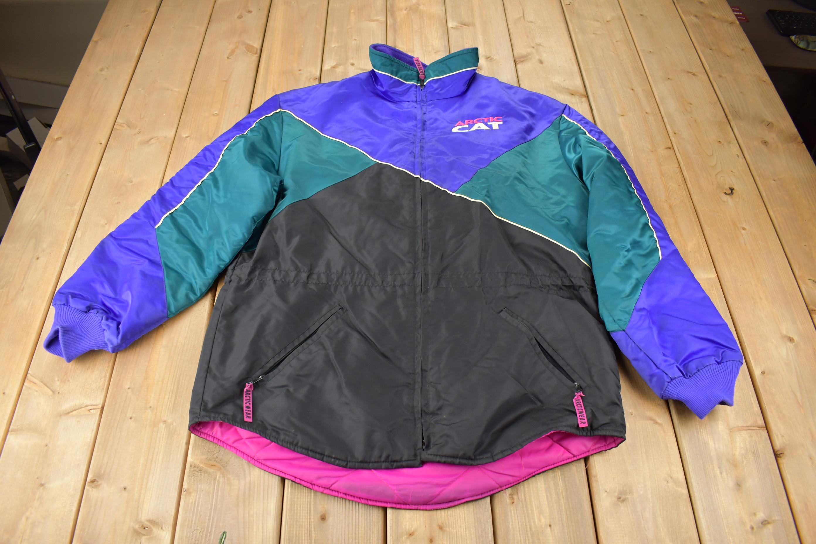 Vintage 1990s Arctic Cat Snowmobile Racing Jacket