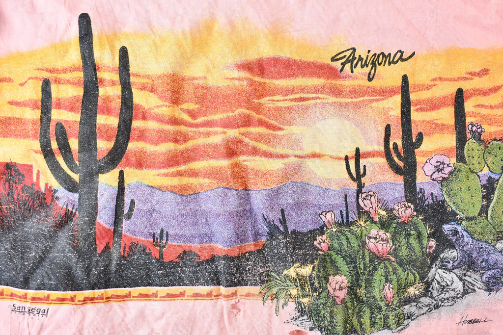 Vintage 1990s Arizona USA Western Desert Vista Souvenir Single StitchGraphic T-Shirt