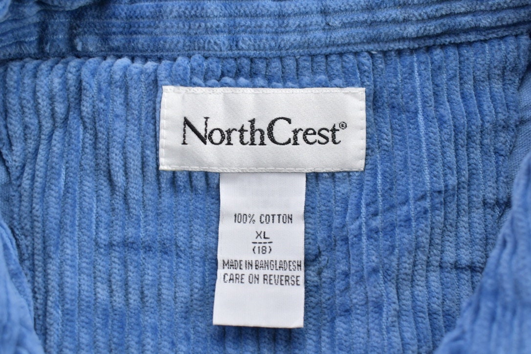 Vintage 1990s North Crest Holiday Theme Corduroy Full Zip Jacket