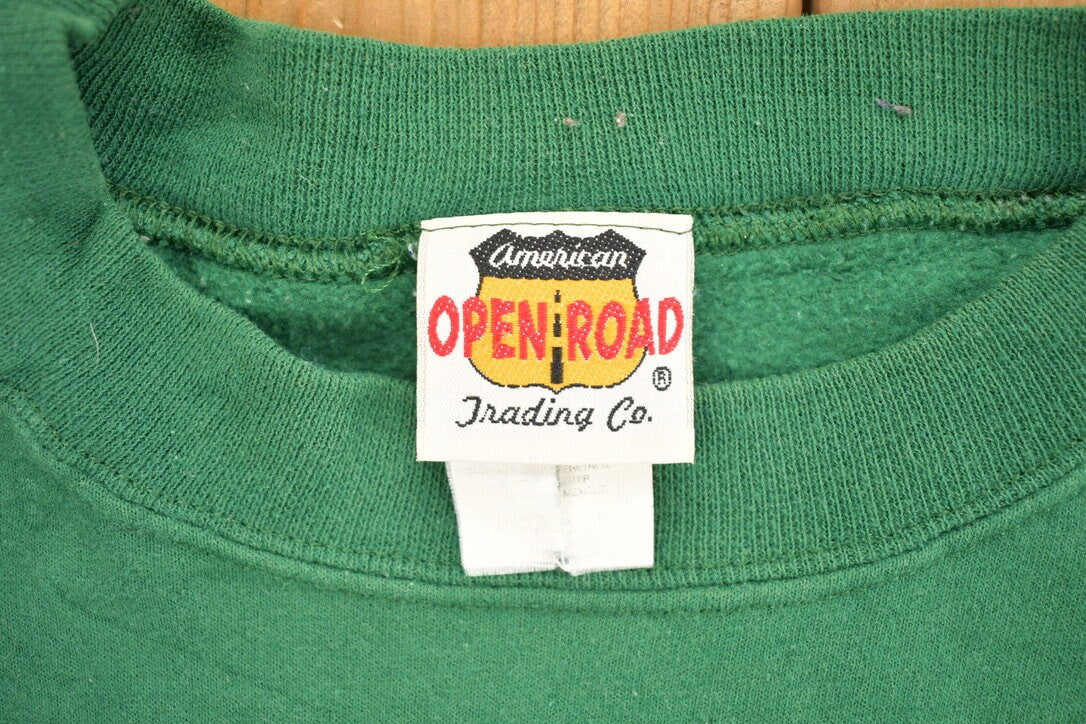 Vintage 1990s Green Deer Crewneck