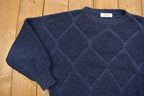 Vintage 1990s Bonda Argyle Patterned Theme Knit Crewneck Sweater