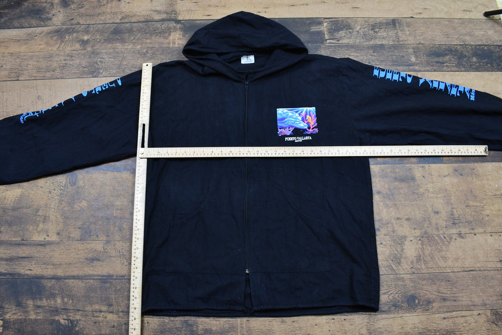 Vintage Puerto Vallarta Mexico 90s Full Zip Hoodie