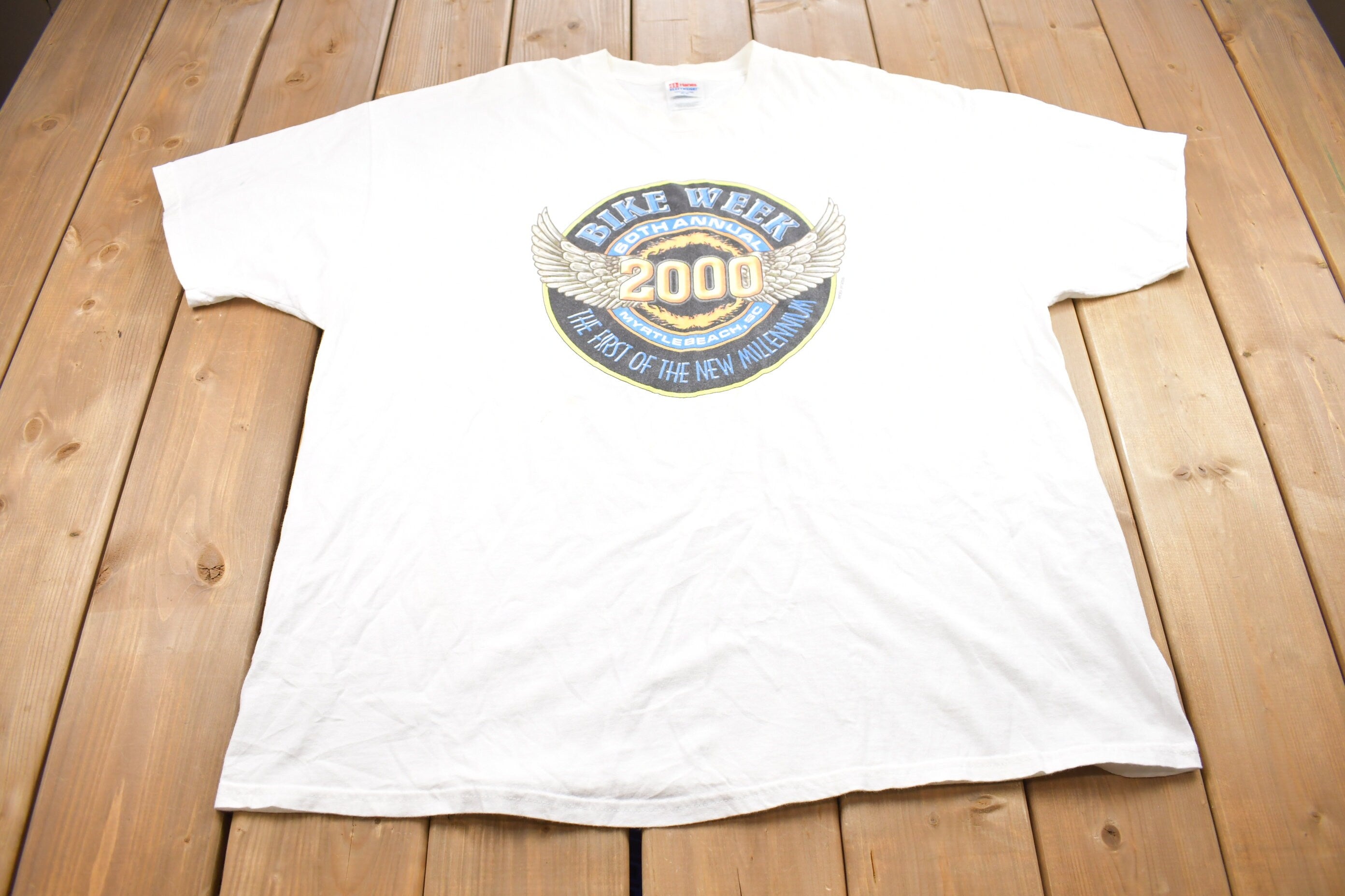 Vintage 2000 Bike Week Myrtle Beach Graphic T Shirt
