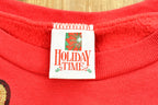 Vintage 90's Christmas Reindeer Graphic Crewneck Sweater , Made In USA , Winter Wear , Festive Graphic Print , Holiday Time