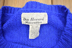 Vintage 1990s Dan Howard Floral Knit Cute Sweater