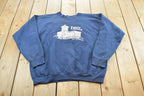 Vintage 1990 Burlington Public Library Souvenir Raglan Sweatshirt Mens L