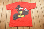 Vintage 1990s Mickey & Co Mickey Mouse Graphic Cartoon T-Shirt / 90s Graphic Tee / Vintage Disney / Single Stitch / 90s Disney / 90s Mickey