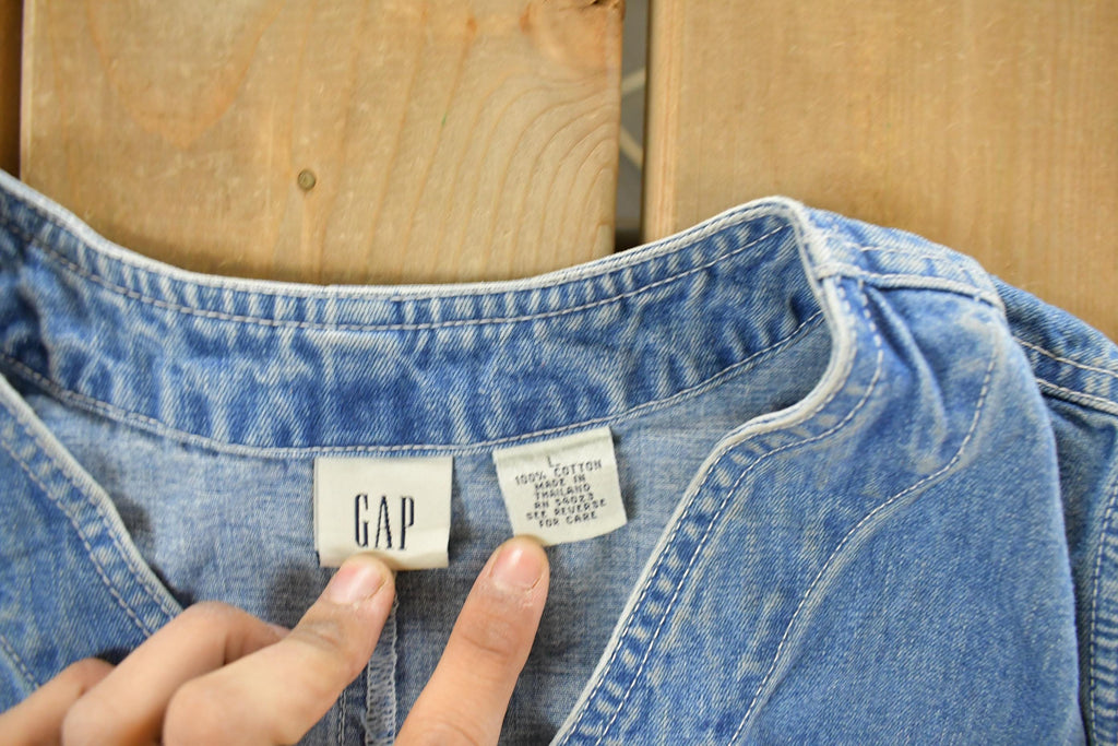 Vintage 2000s Gap Denim Button Up Vest Jacket Women's M