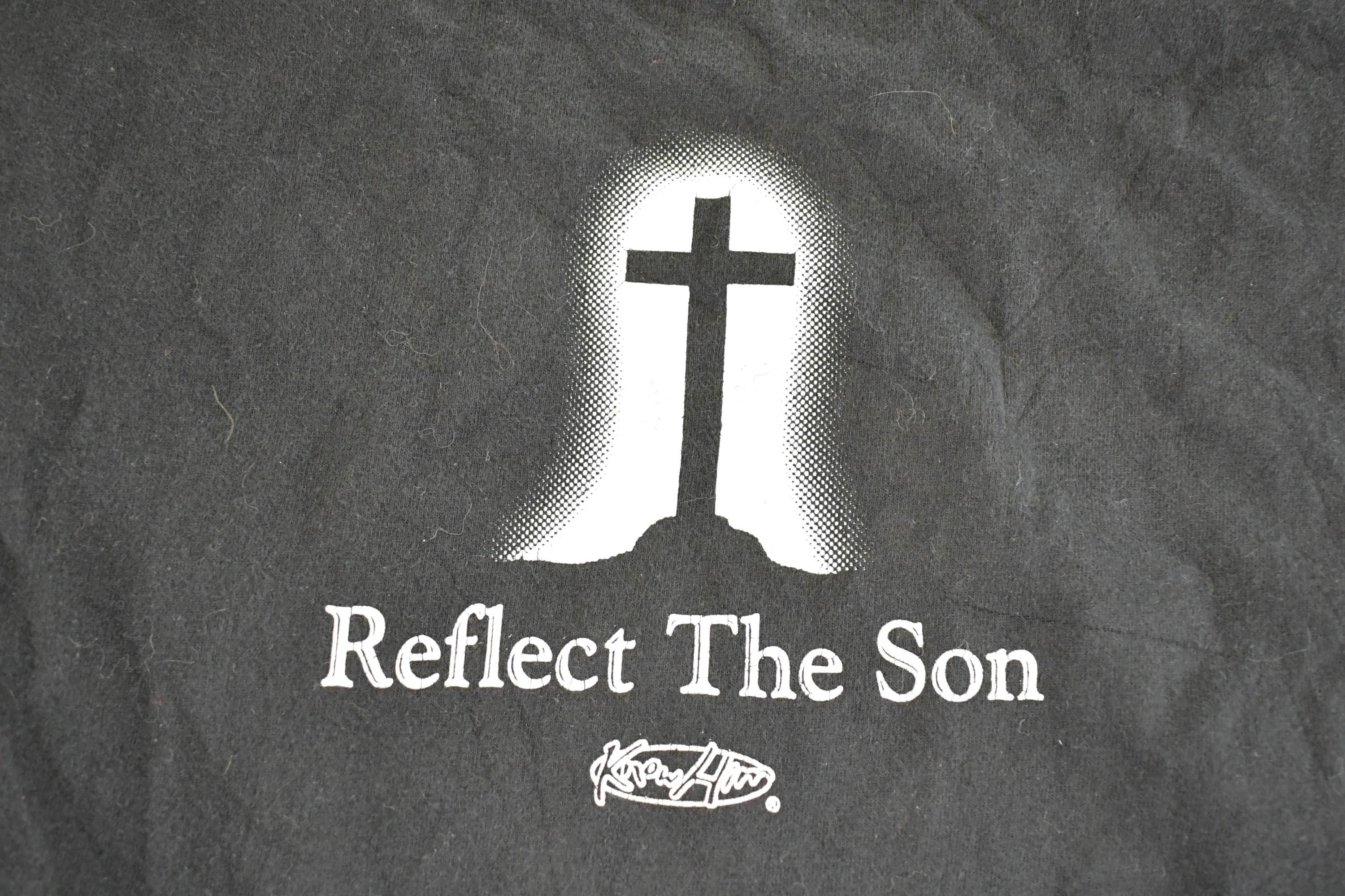 Vintage 1990s Be The Moon Reflect The Sun Souvenir Crewneck Long Sleeve Shirt Mens S