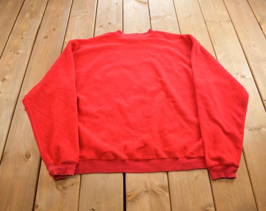 Vintage 1990s Mickey Mouse Club Fleece Embroidered Crewneck