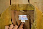 Vintage 1960s Sprung Genuine Leather Western Fringe Jacket Mens 44