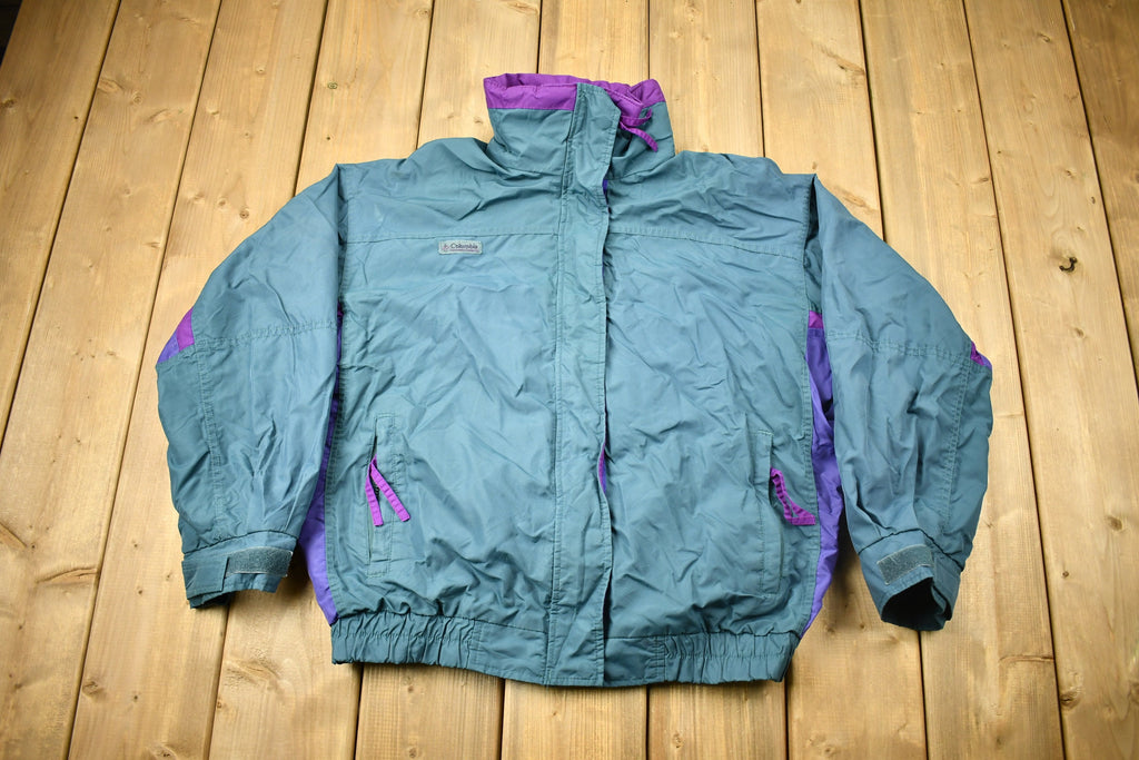 Vintage 1990s Columbia Sportswear Full Zip Windbreaker Jacket