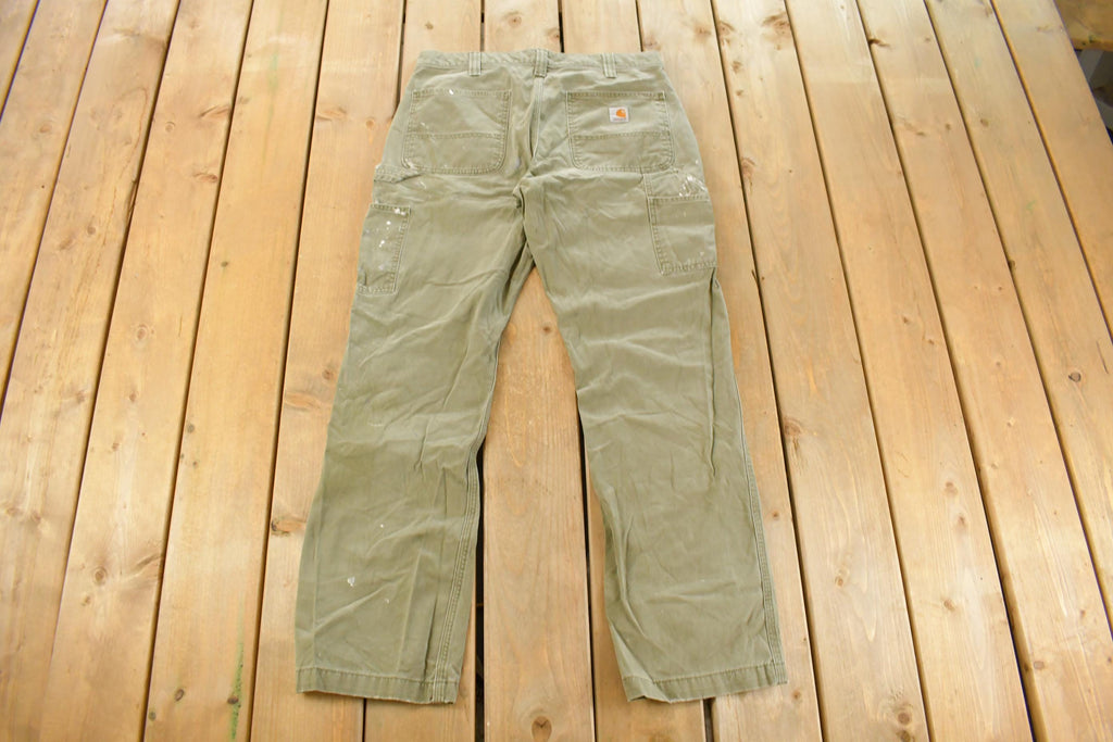 Vintage 2000s Carhartt Distressed Sun Faded Carpenter Pants Men's 33 x 31