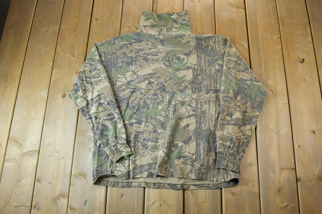 Vintage 1990s Sasquatch Turtleneck Pocket Sweater