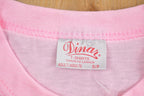Vintage 1990s Blank Pink Ringer T-Shirt