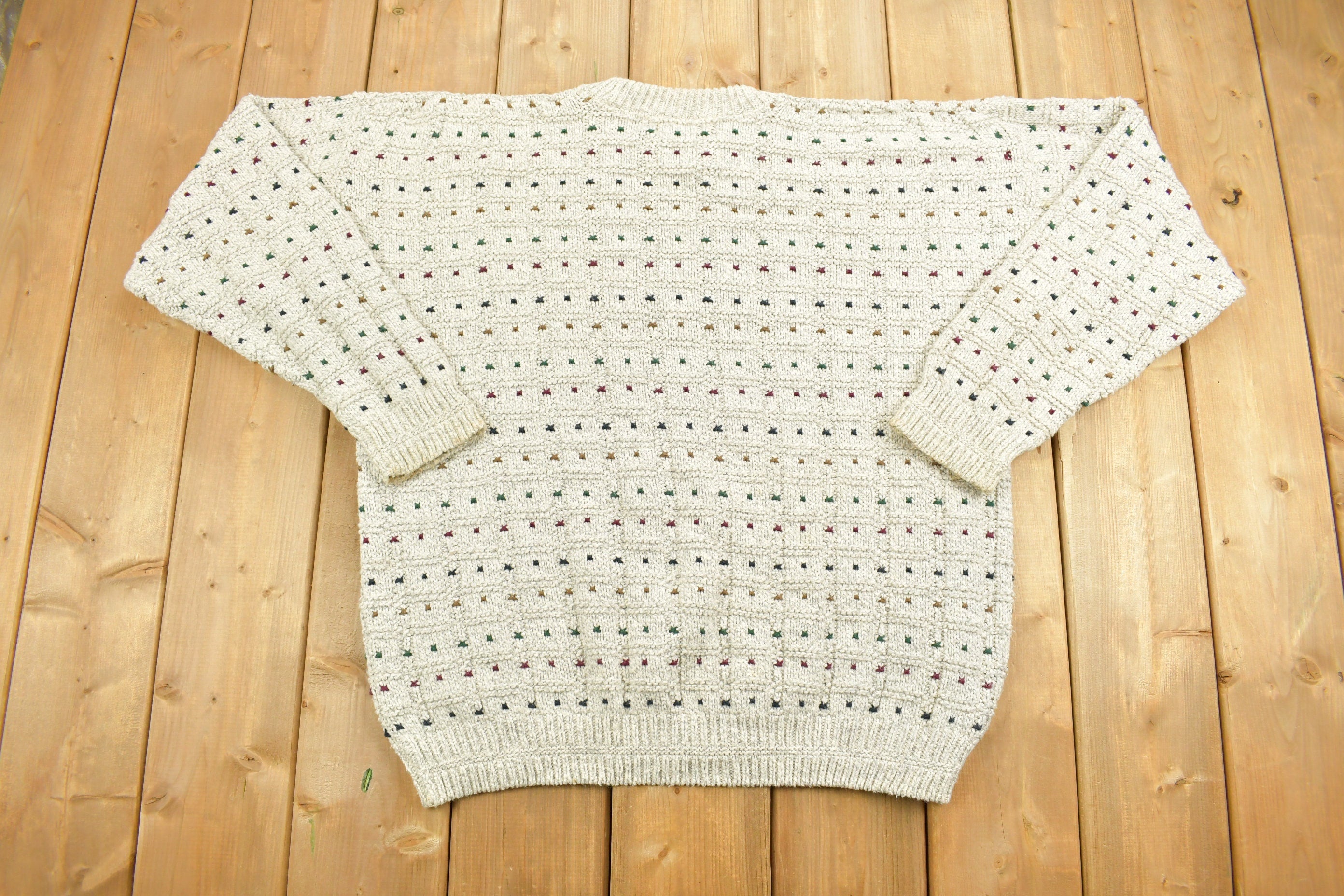 Vintage 1990s Northwoods Great Outdoors Knitted Sweater