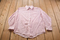 Vintage 1990s Club Hampton Vertical Striped Button Up Shirt /