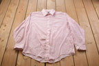 Vintage 1990s Club Hampton Vertical Striped Button Up Shirt /