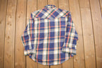 Vintage 1990s Sandy River Plaid Flannel Button Up Shirt