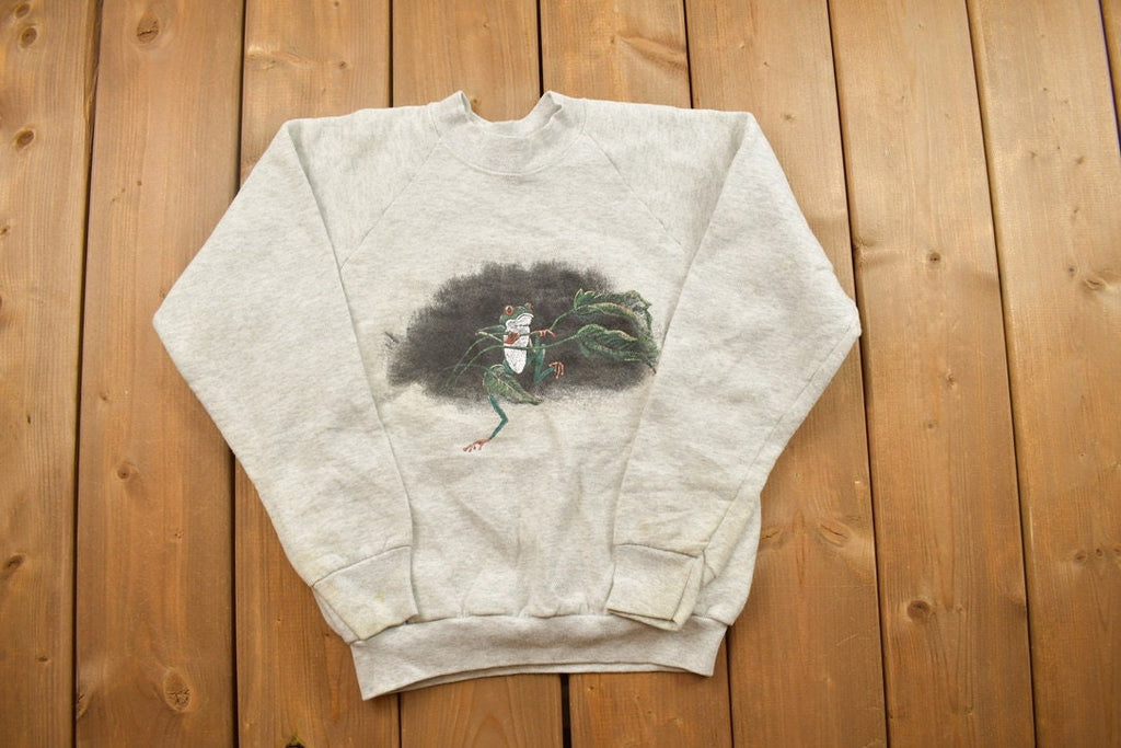 Vintage 1990s Youth Frog Crewneck Sweatshirt