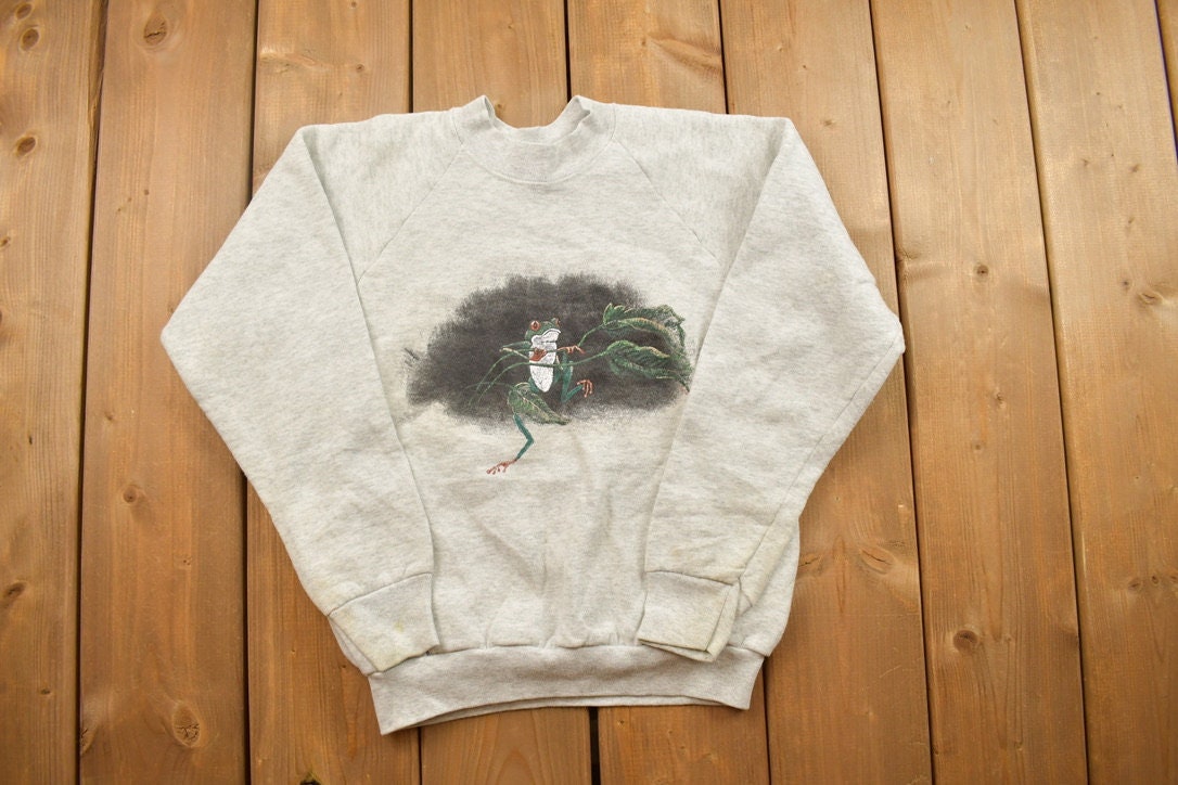 Vintage 1990s Youth Frog Crewneck Sweatshirt