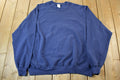 Vintage 1990s Jerzees Blank Blue Crewneck Sweatshirt Men's 3XL
