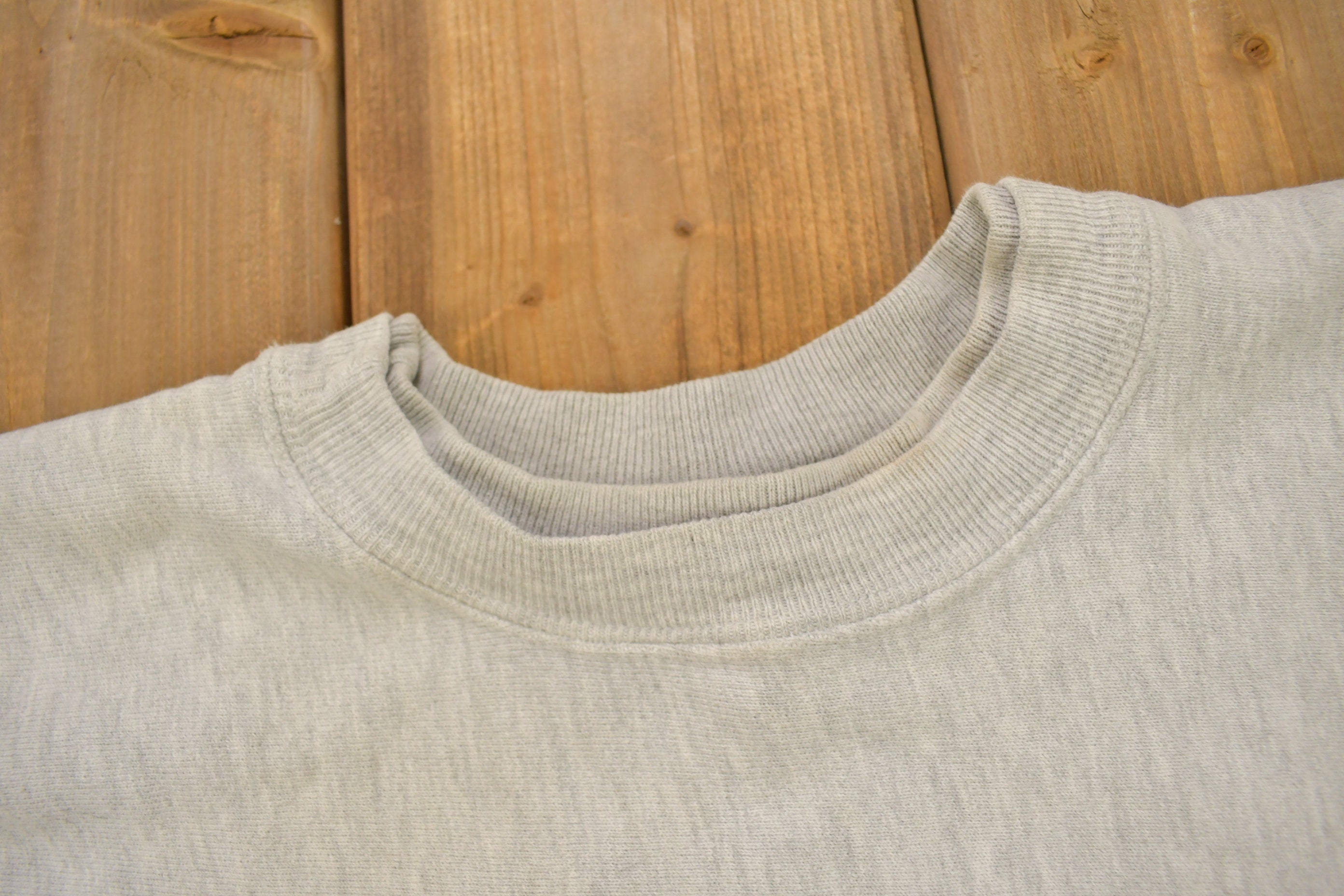 Vintage 1990s Grey Champion Reverse Weave Crewneck