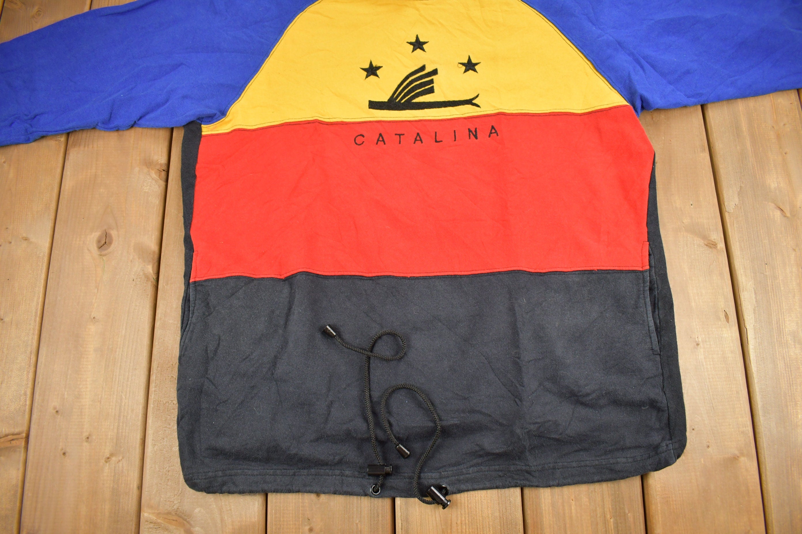 Vintage 1990s Catalina Color Block Crewneck Sweatshirt