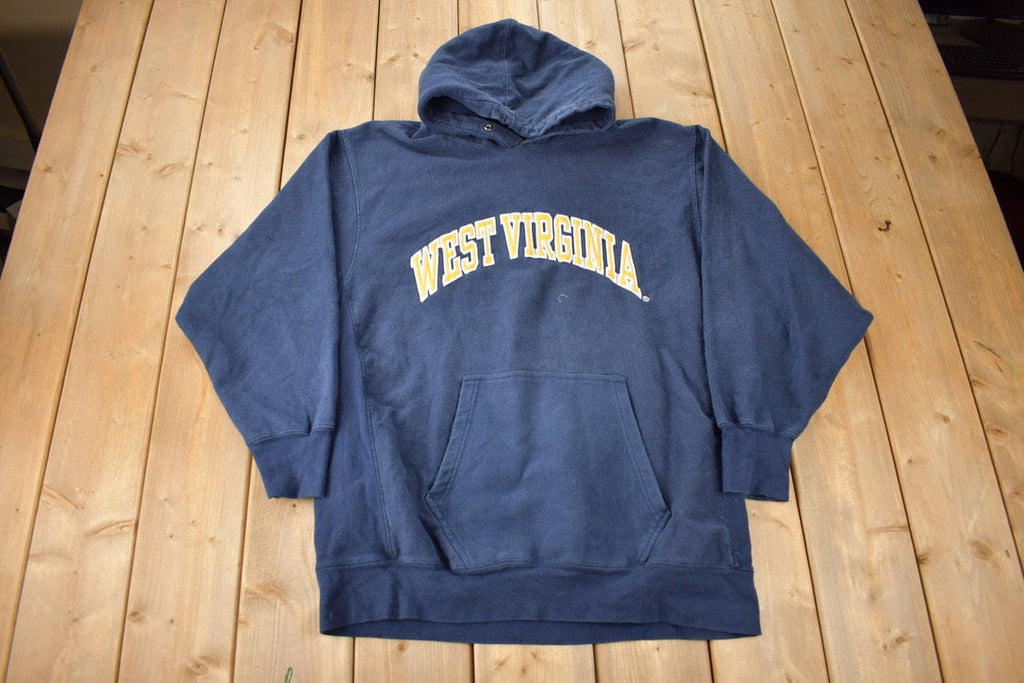 Vintage 1990s University Of West Virginia Heavy Weight Collegiate Hoodie Size XXL