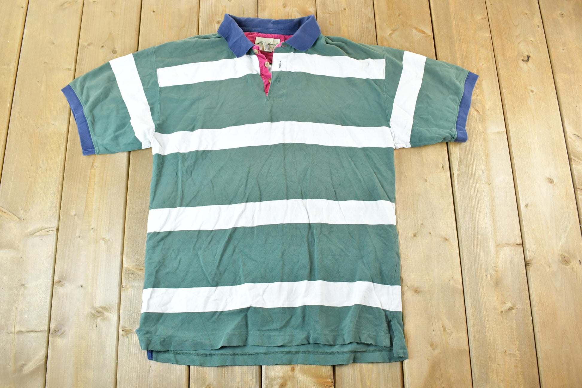 Vintage 1990s Eddie Bauer Button Up Polo Shirt