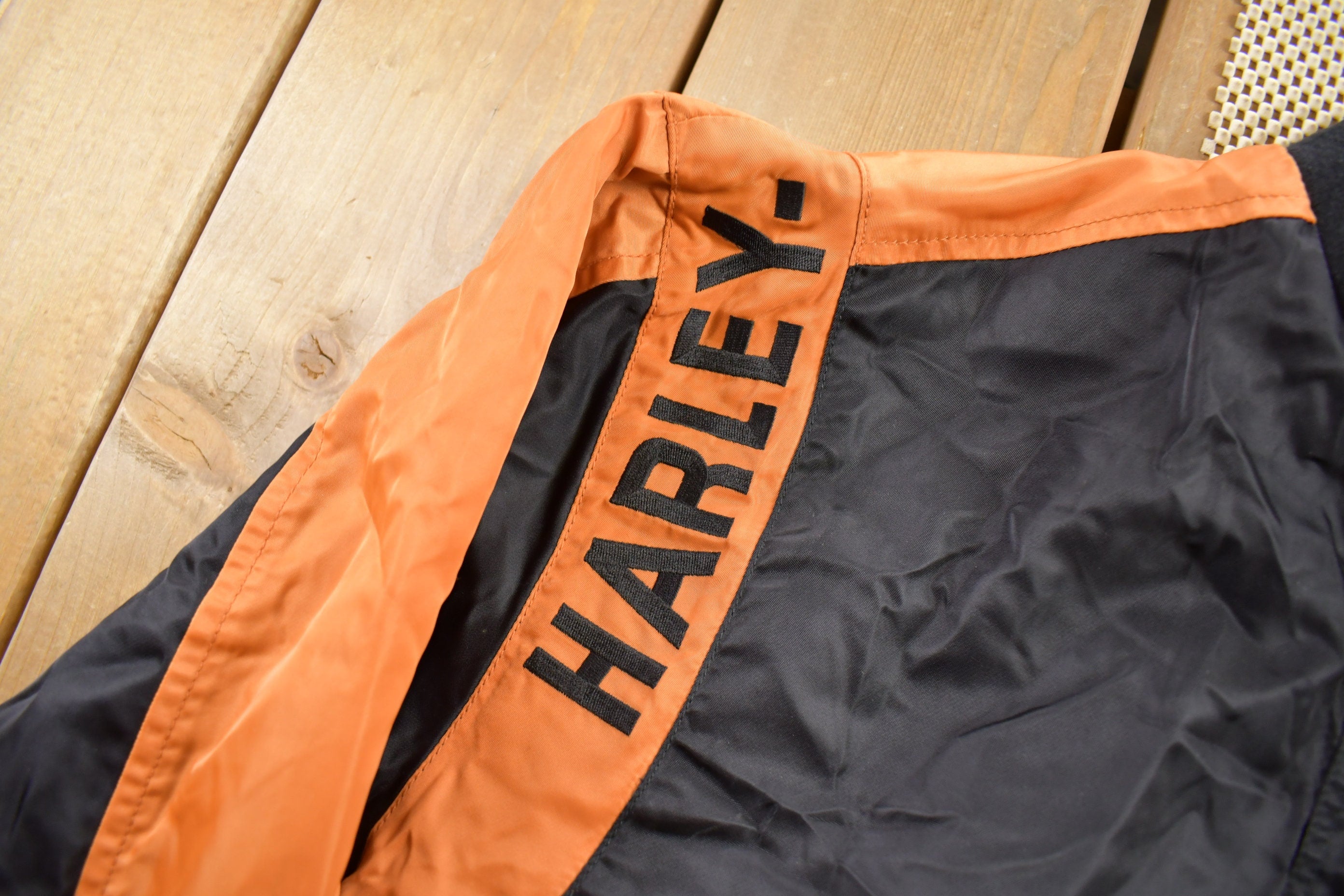 Vintage 1990s Harley Davidson Motorcycles Bomber Jacket