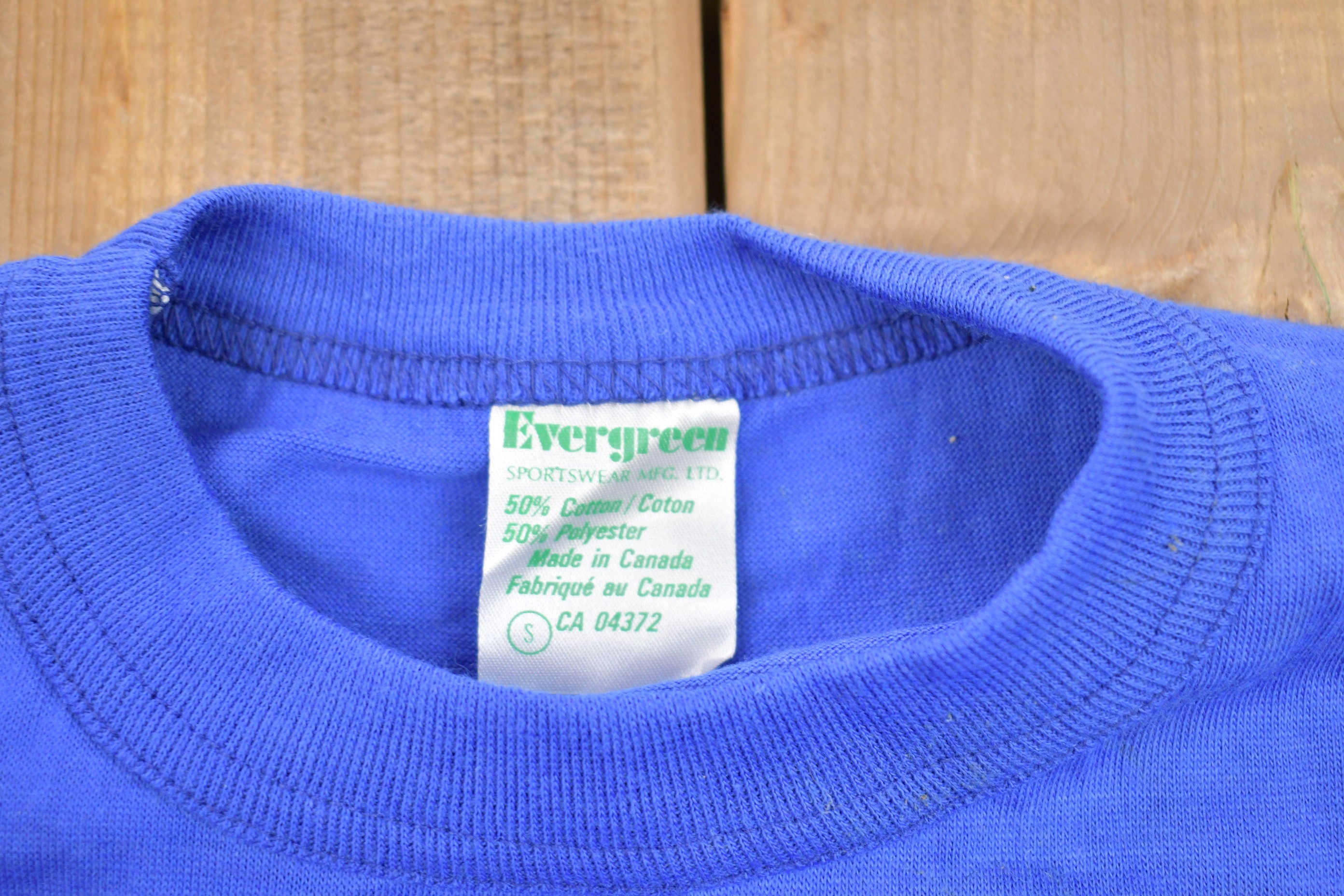 Vintage 1970s Evergreen Blue Ringer T-Shirt /