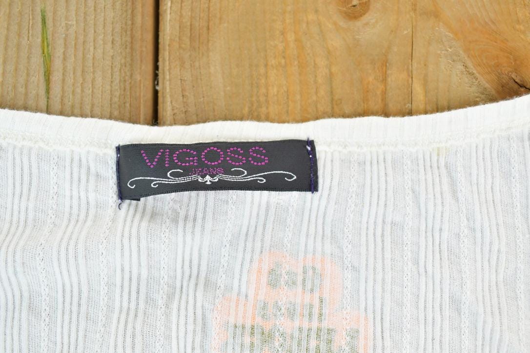 Women Vintage Vigoss Y2K God Loves Lerock Graphic Print Tank Top / Vigoss Grunge Skull Print / Contrast Stitch / Internet Famous Clothing