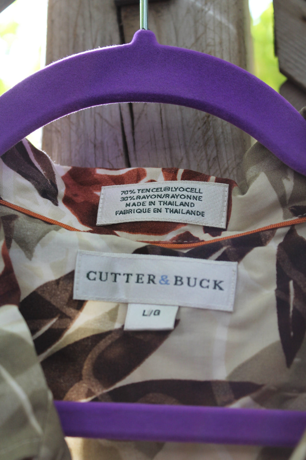 Vintage 1990s Cutter & Buck All Over Print Button Up /