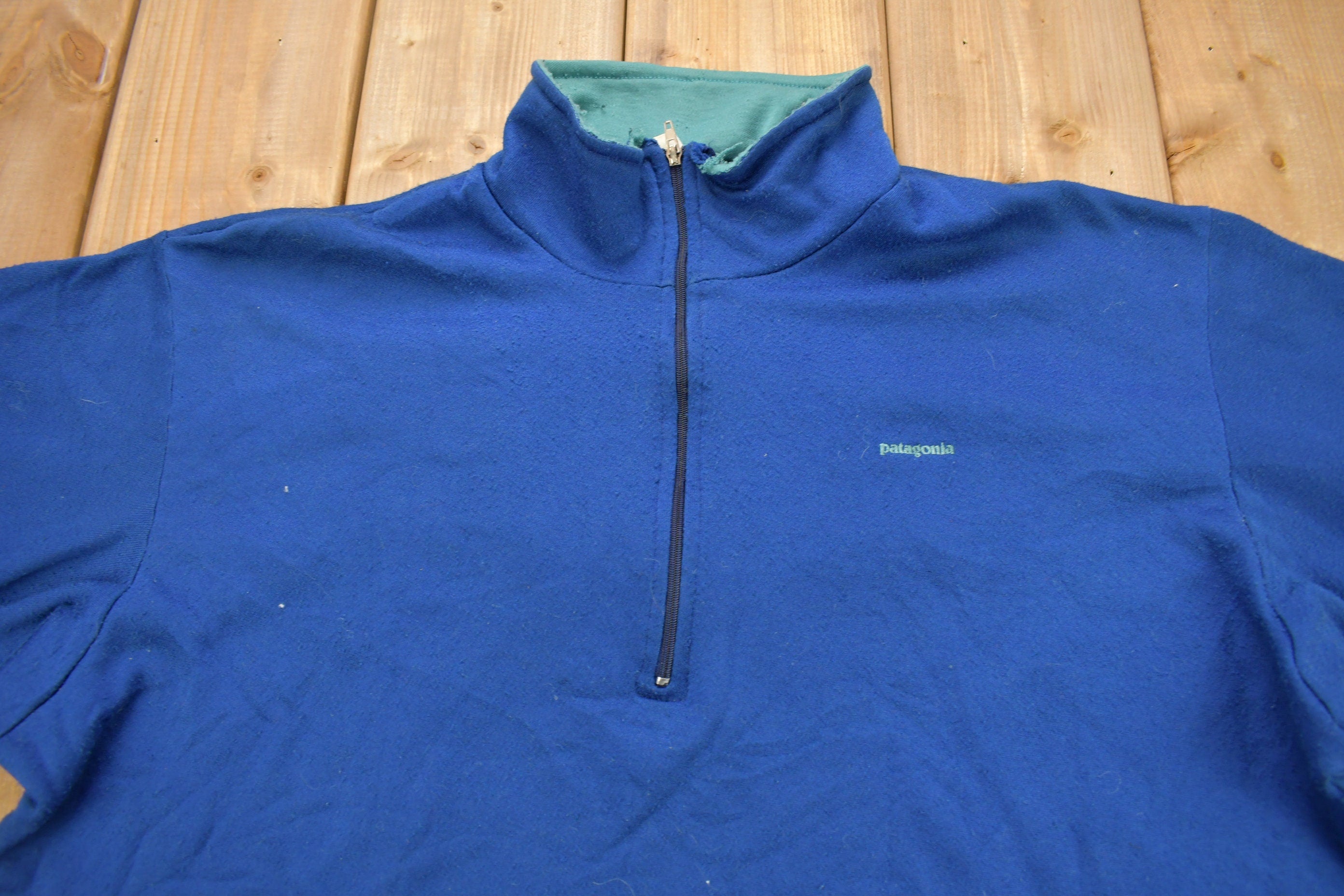Vintage 1990s Patagonia Capilene Half Zip Fleece Sweater