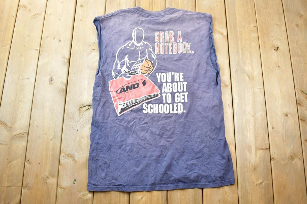 Vintage 1990s And 1 Basketball Schooled Graphic Tank