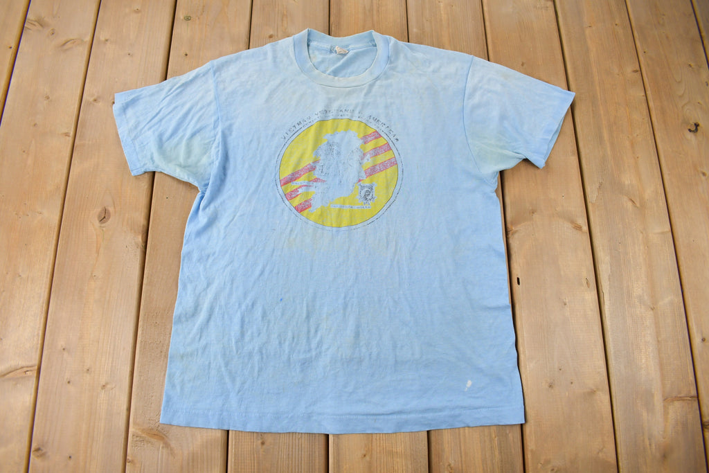 Vintage 1980s Vietnam Veterans Of America Single Stitch Graphic T Shirt Made In USA