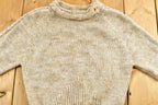 Vintage 1980s Wool Blend Raglan Sleeve Knitted Sweater