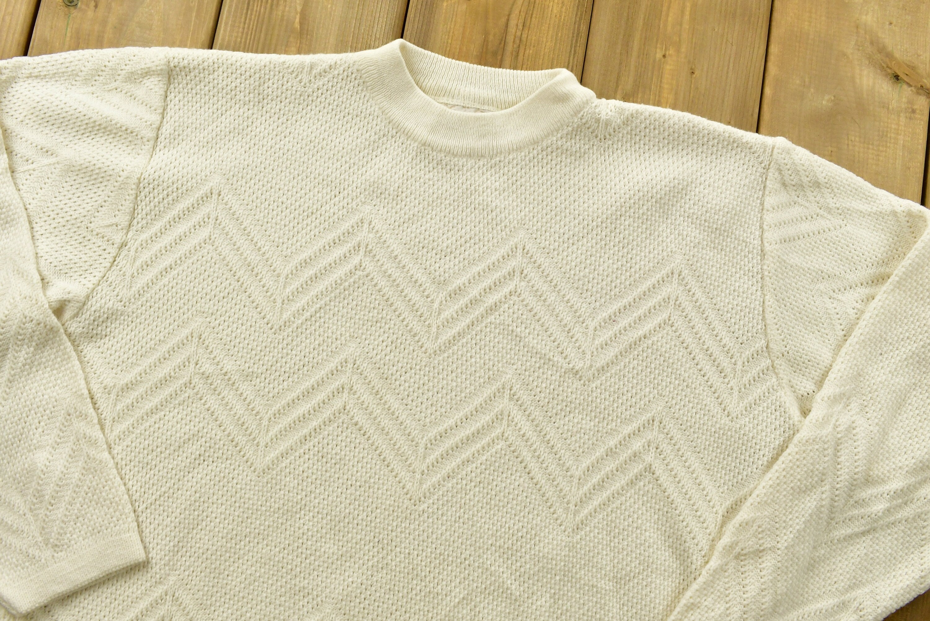 Vintage Blank Knitted Women's Sweater