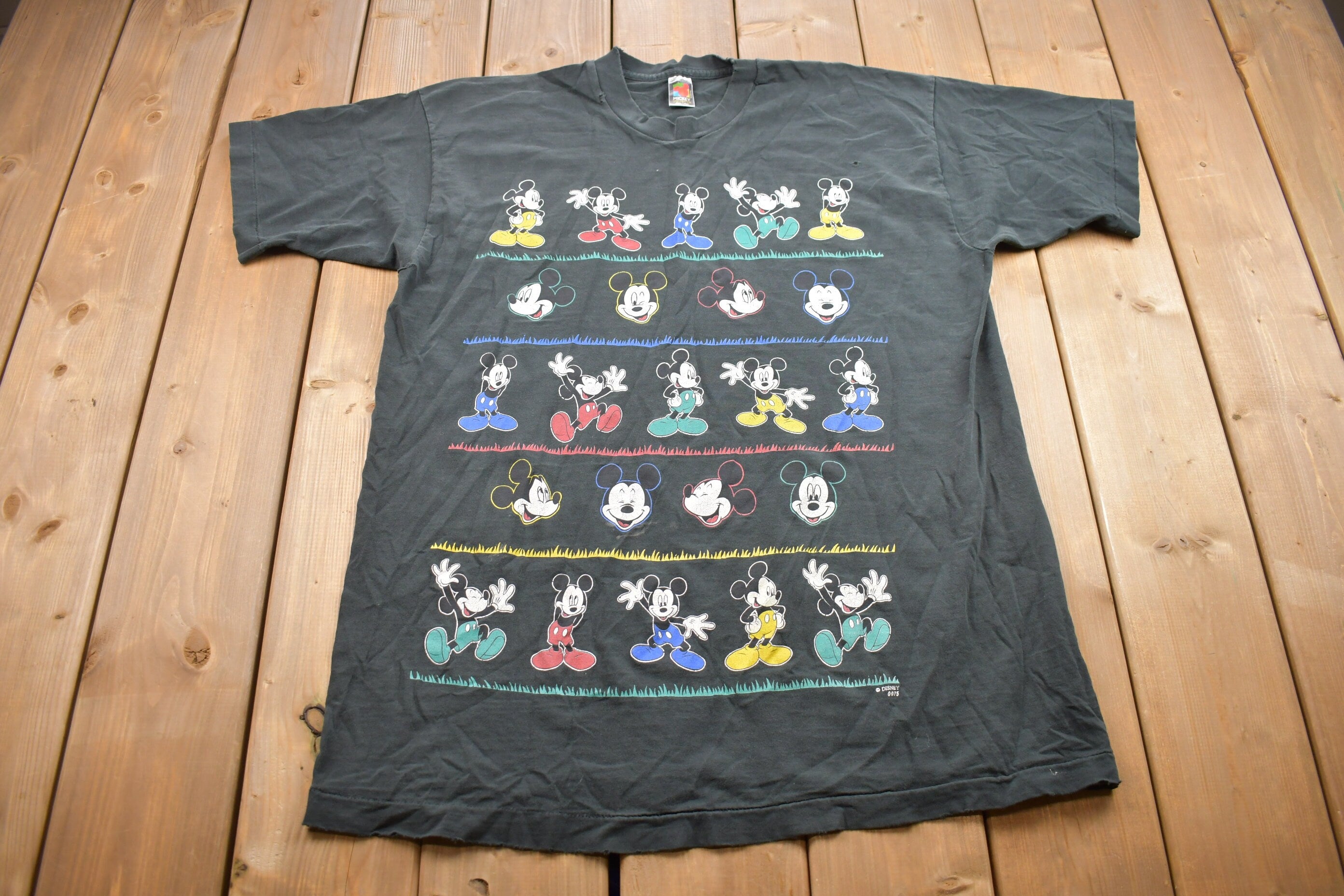 Vintage 1990s Mickey Mouse Cartoons Graphic T Shirt