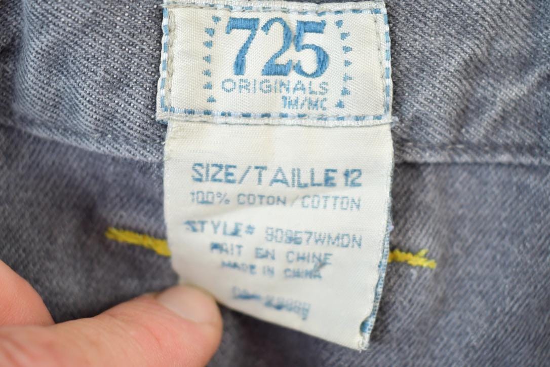 Vintage 1990s Youth 725 Originals Denim Jean Shorts 24 x 10