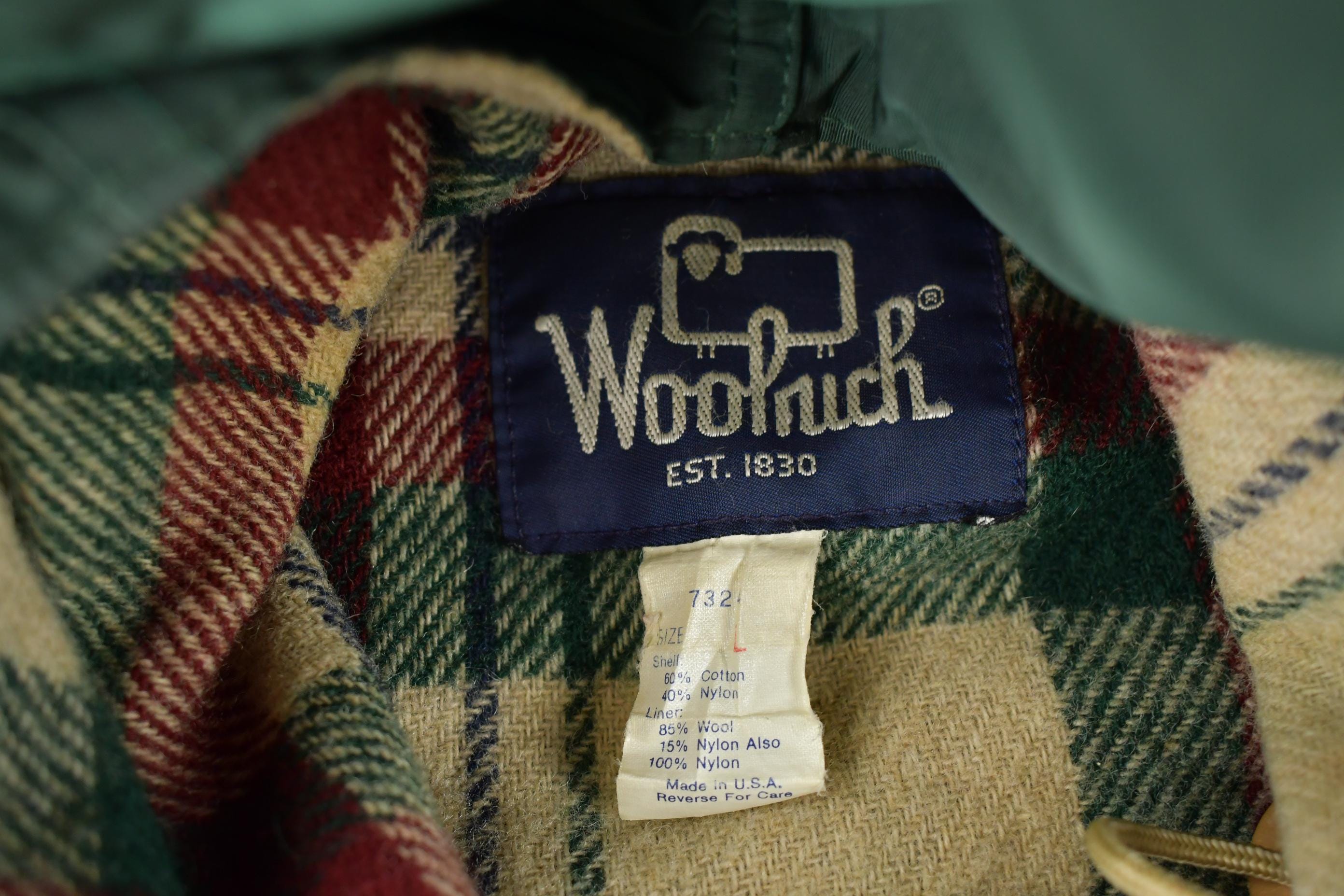 Vintage 1990s Woolrich Plaid Lined Jacket