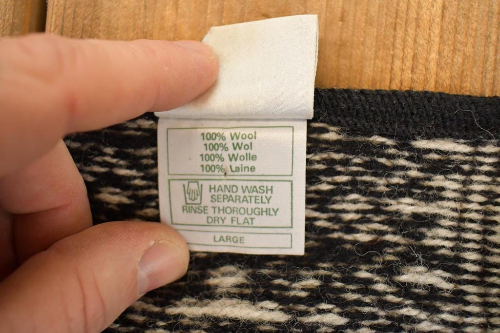 Vintage 1990s Laura Ashley Wool Knit Cardigan Sweater Women's S